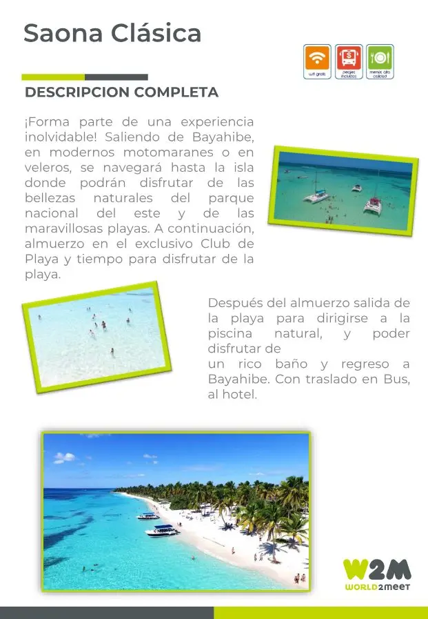 Page du catalogue : Saona Clásica