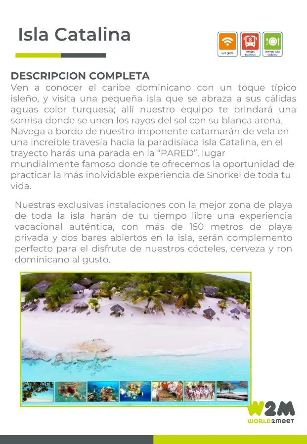 Page du catalogue : Isla Catalina