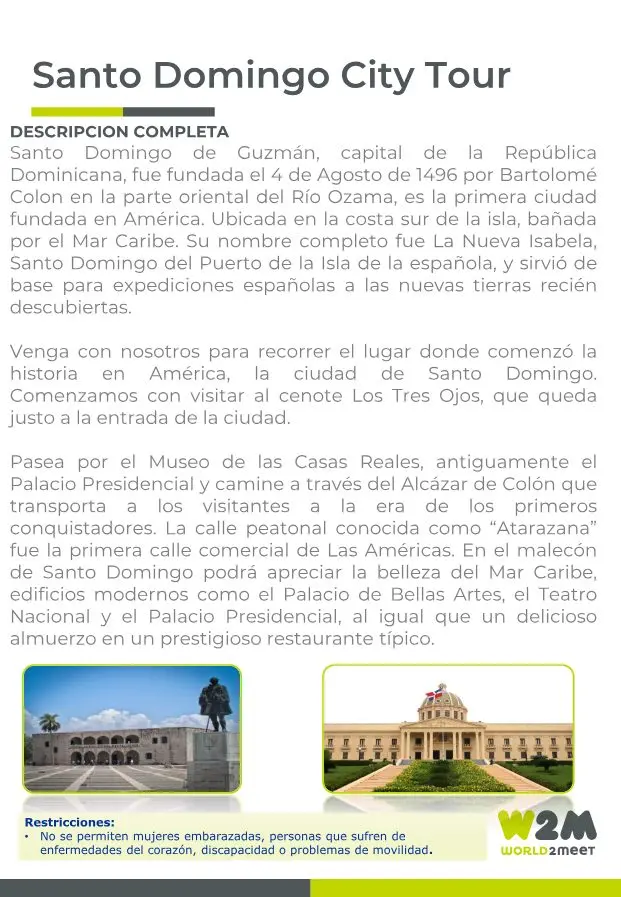 Page du catalogue : Santo Domingo